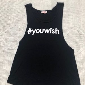 Cute back tank #you wish